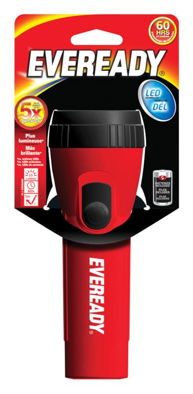 Energizer 25 lumens Assorted LED Flashlight D Battery