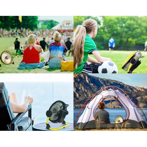 Rechargeable Portable Cordless Fan Air Circulator with Metal Blade