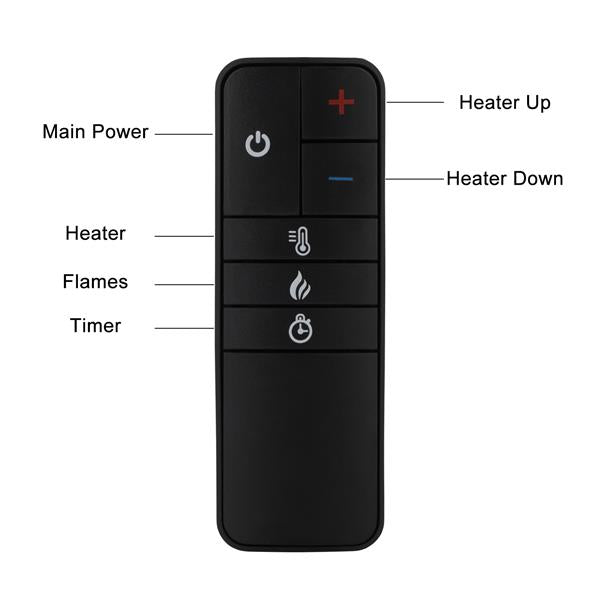 26 inch 1500w Embedded Fireplace Inclined Wall Tile