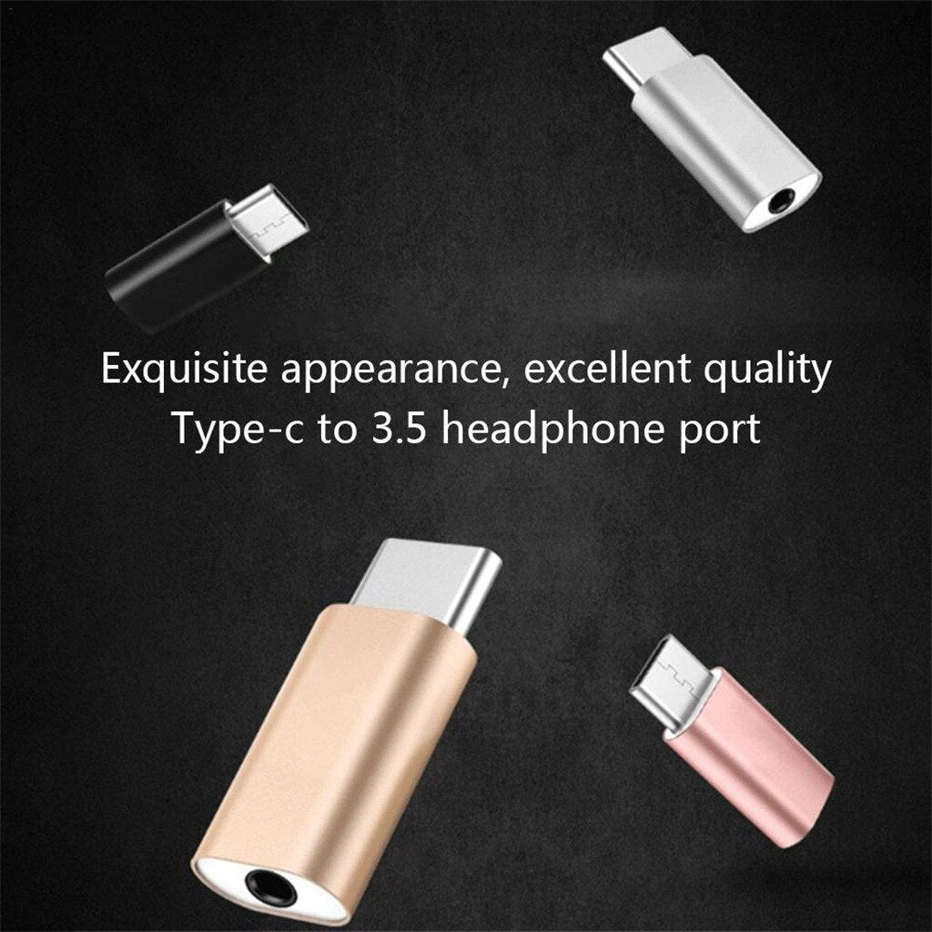 Type C USB C to 3.5mm Audio Adapter for External