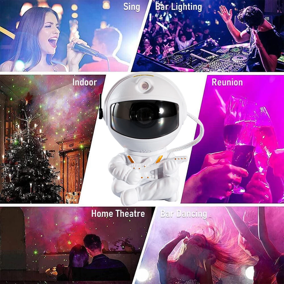 New Astronaut Projector Starry Sky Galaxy Stars Night Light